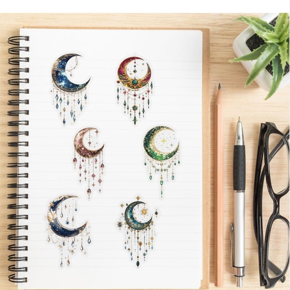 Hot Topic Blue and Purple Abstract Sticker Design - Picture 4 of 7